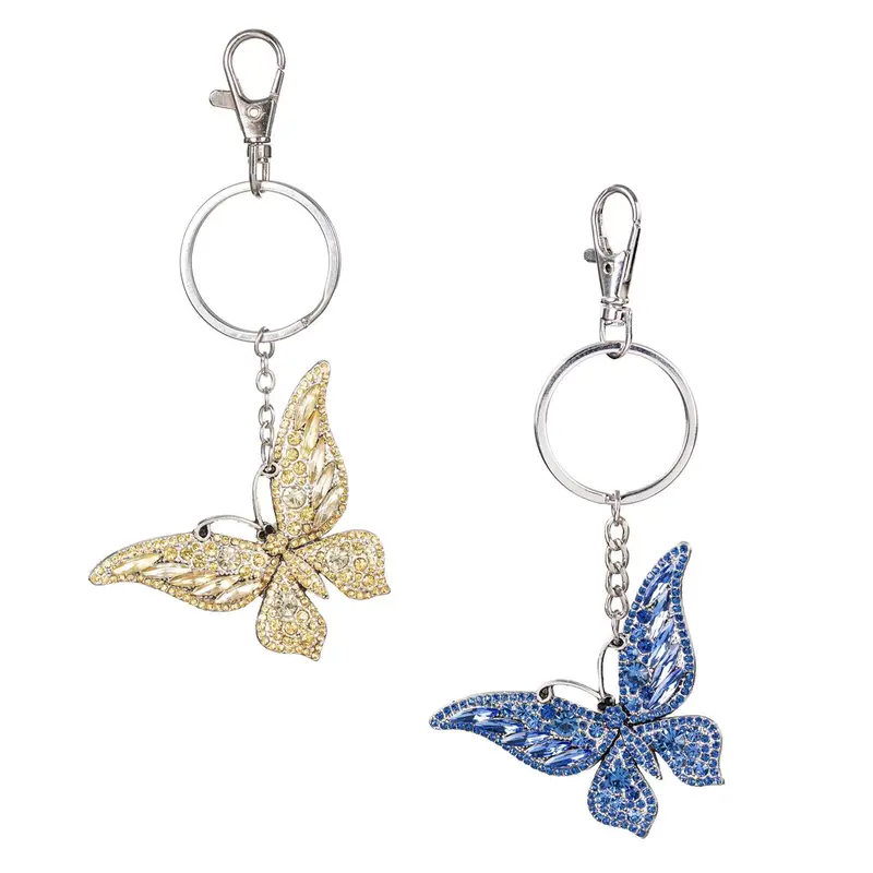 Metal Bejeweled Pollinator Key Chain, Asst of 3, 24pcs CDU