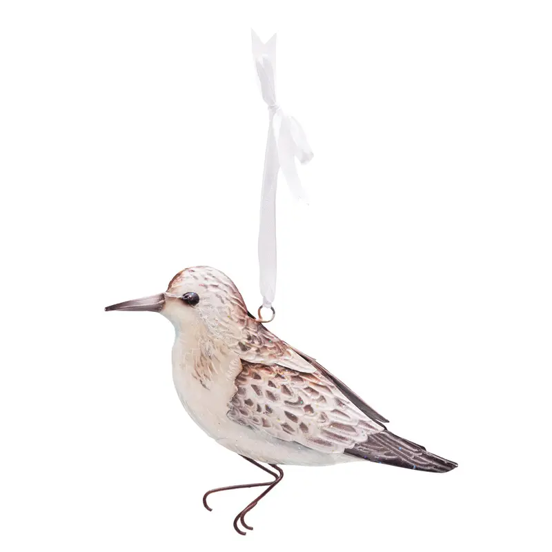 Metal/Capiz Sandpiper Orn