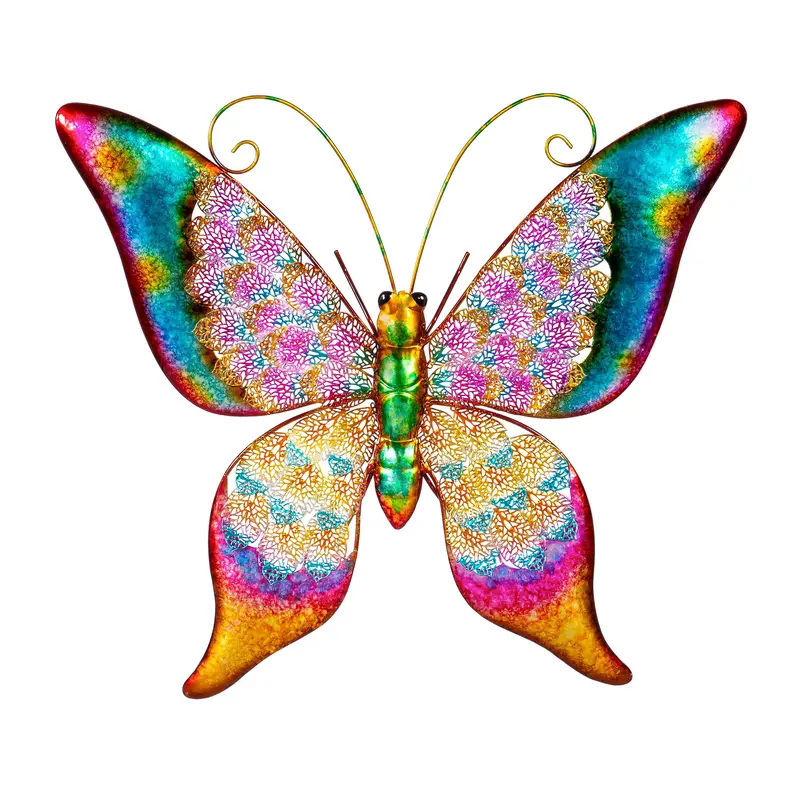 Metal Colorful Butterfly Wall Decor