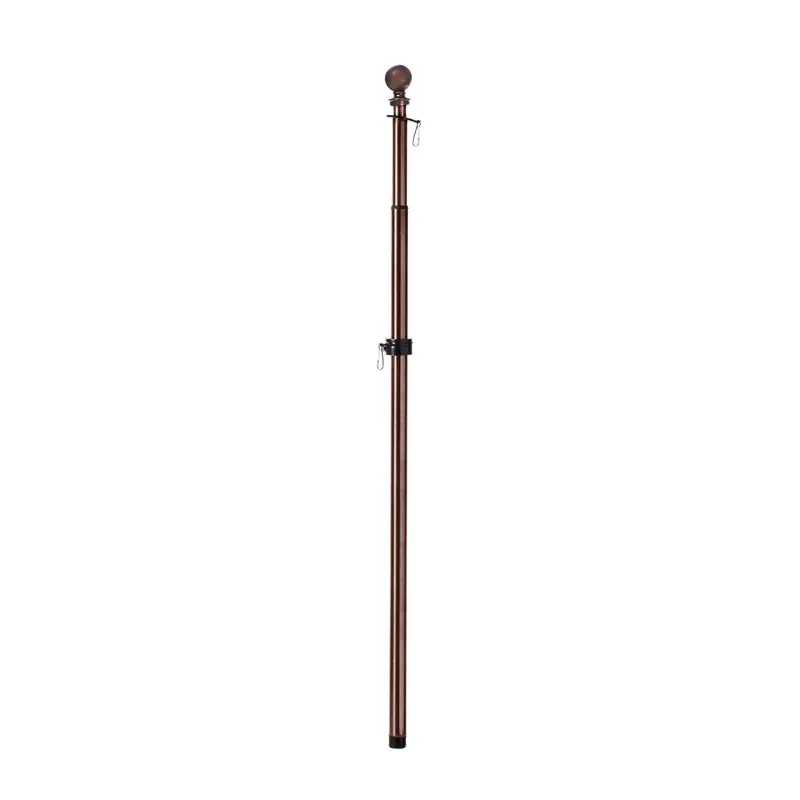 Metal Extendable House Flag Pole, Bronze,20114