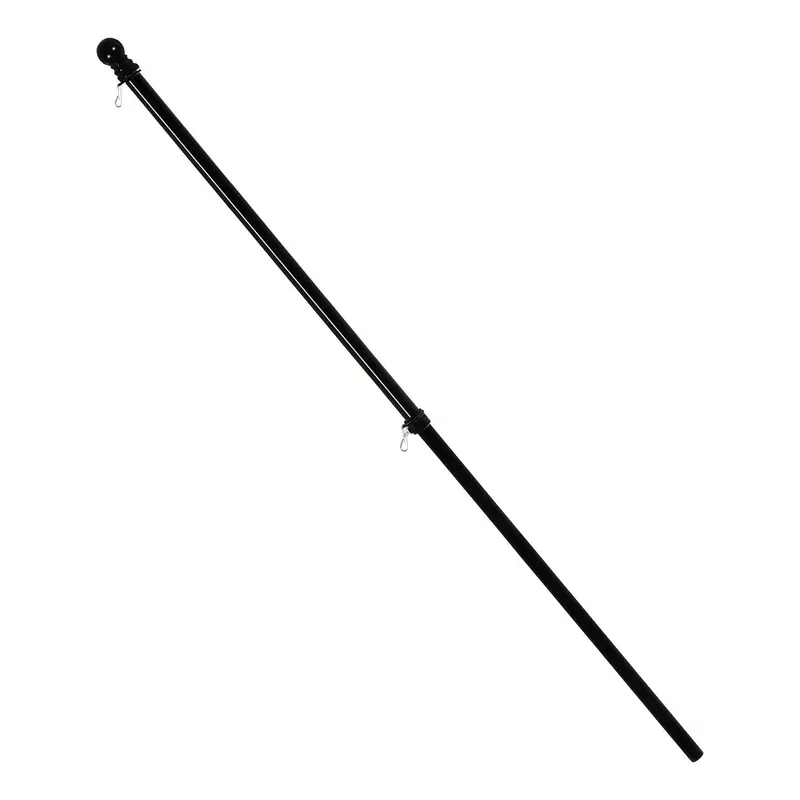Metal Flag Pole, Black, 70"H