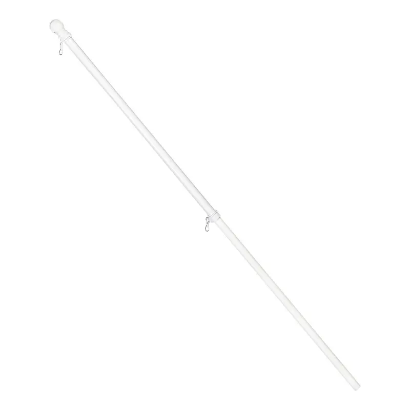 Metal Flag Pole, White, 70"H