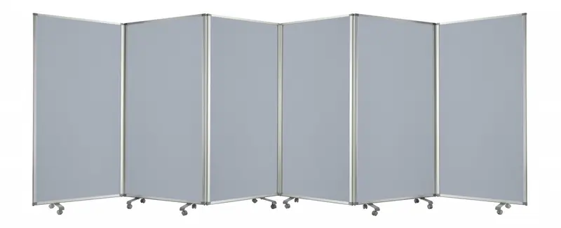 Metal Grey 6 Panel Screen By Homeroots