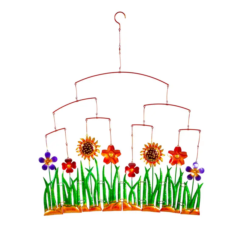 Metal Sun Flower Hanging Wall Décor