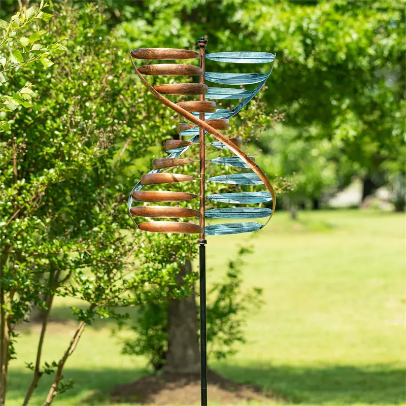 Metal Twisting Helix Spinner 90"H