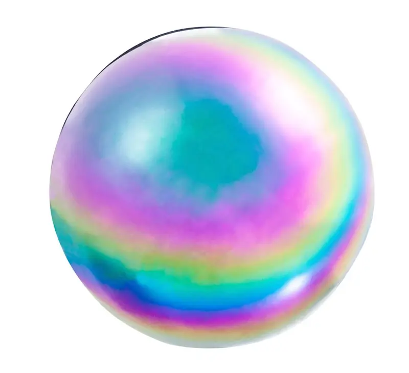 Metallic Wonder Stainless Steel Gazing Ball, Multi-Color Rainbow,47m693