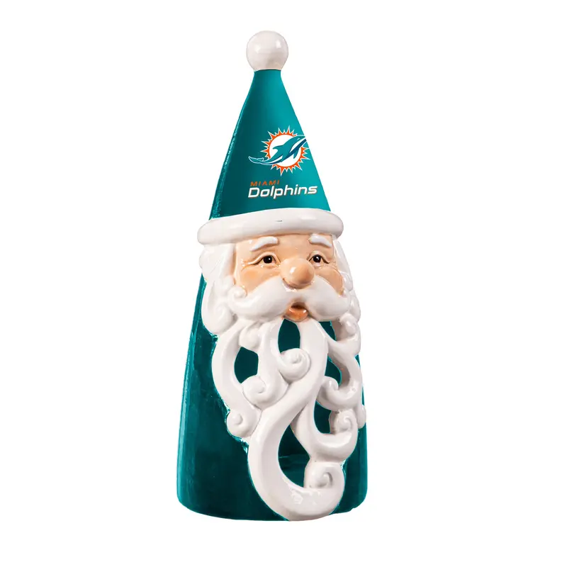 Miami Dolphins Santa LED Statuary, 8"