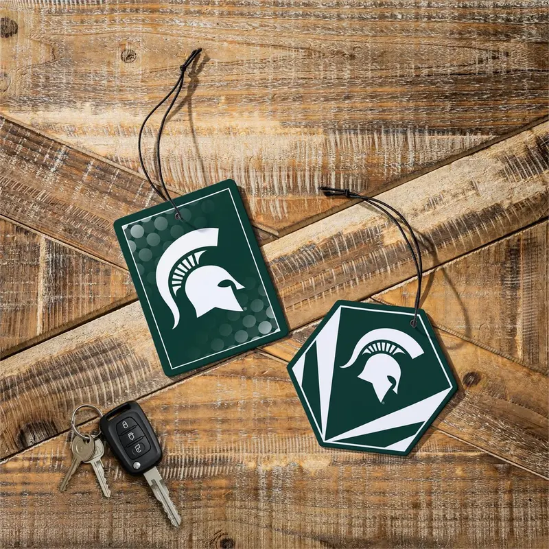 Michigan State University Air Freshener, Set of 2