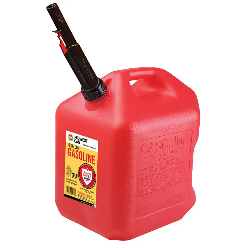 Midwest Can Quick Flow Spout HDPE Gas Can 5 gal - Deal of The Week