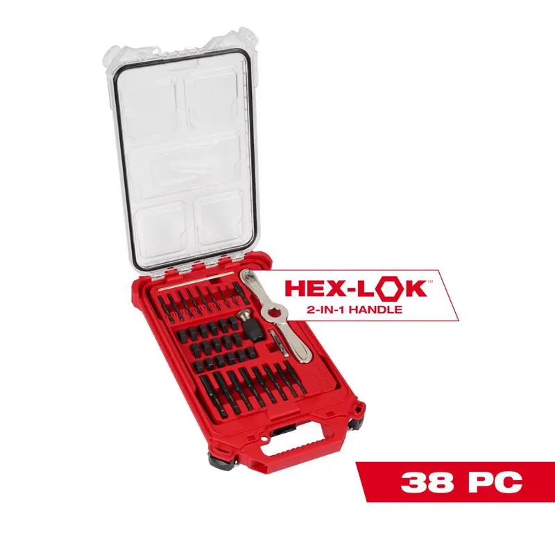 Milwaukee Hex-Lok SAE 2-in-1 Handle Tap and Die Set 38 pc
