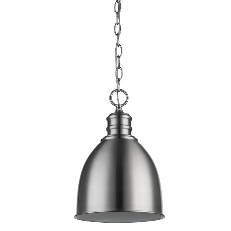 Minimalist Silver Metal Pendant Hanging Light By Homeroots