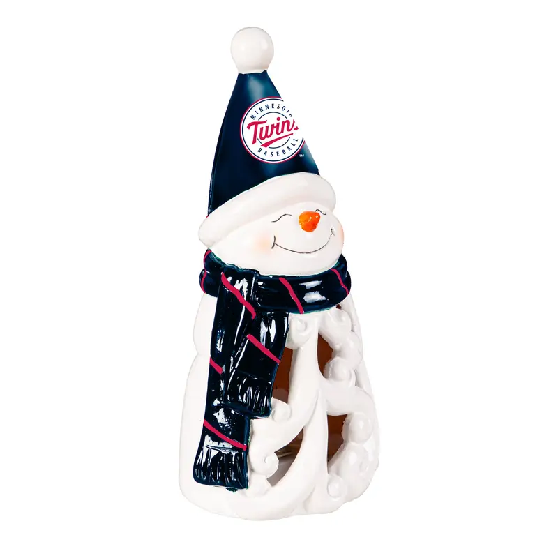 Minnesota Twins Snowman LED Statuary, 8"