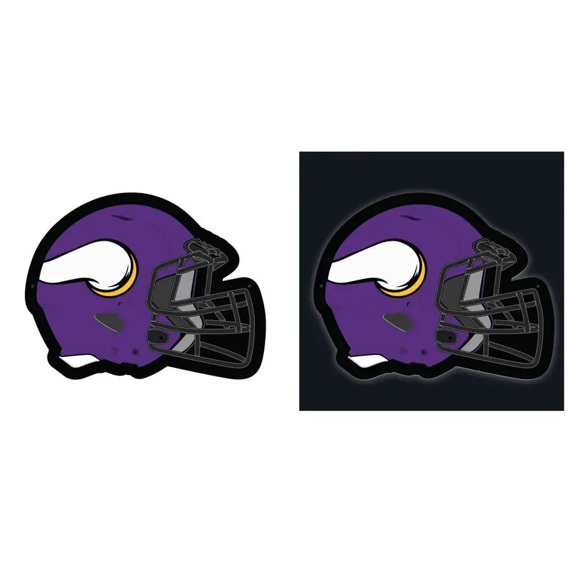 Minnesota Vikings NFL Football Helmet Edgelite LED Decor