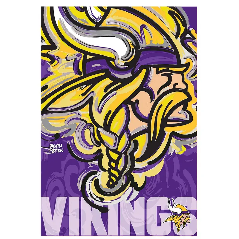 Minnesota Vikings, Suede GDN, Justin Patten Logo