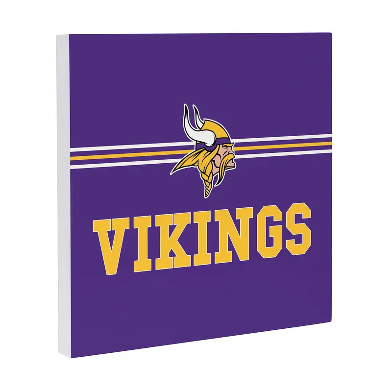 Minnesota Vikings Wood Wall Sign, 12x12