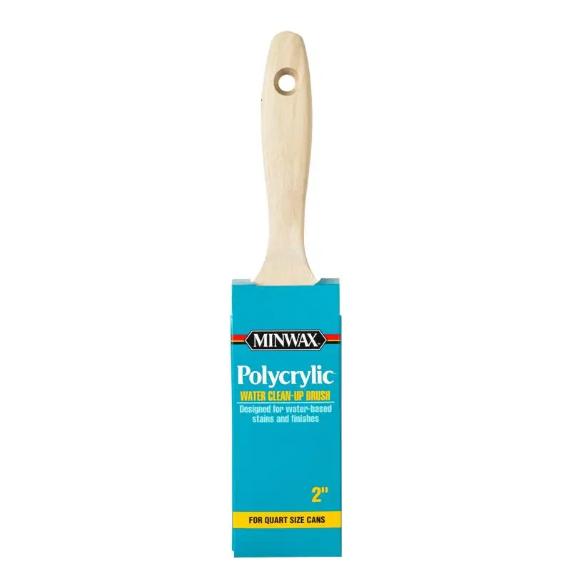 Minwax Polycrylic 2 in. Flat Stain Brush - Open Box