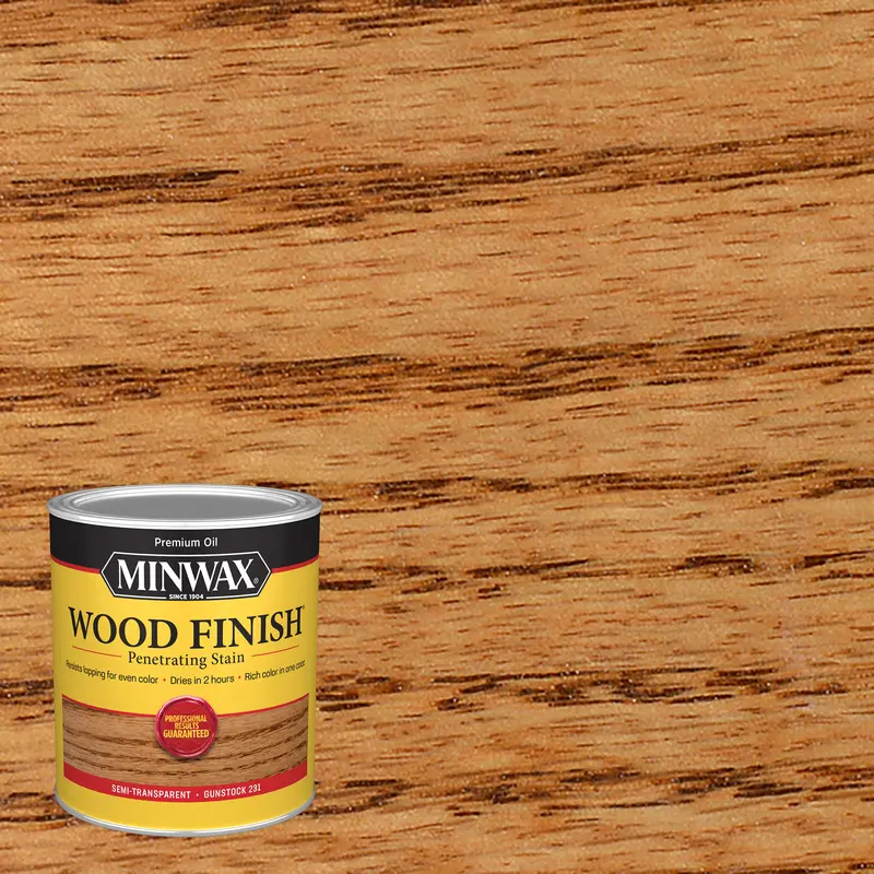 Minwax Wood Finish Semi-Transparent Gunstock Oil-Based Oil Wood Stain 1 qt. - Deal of The Week