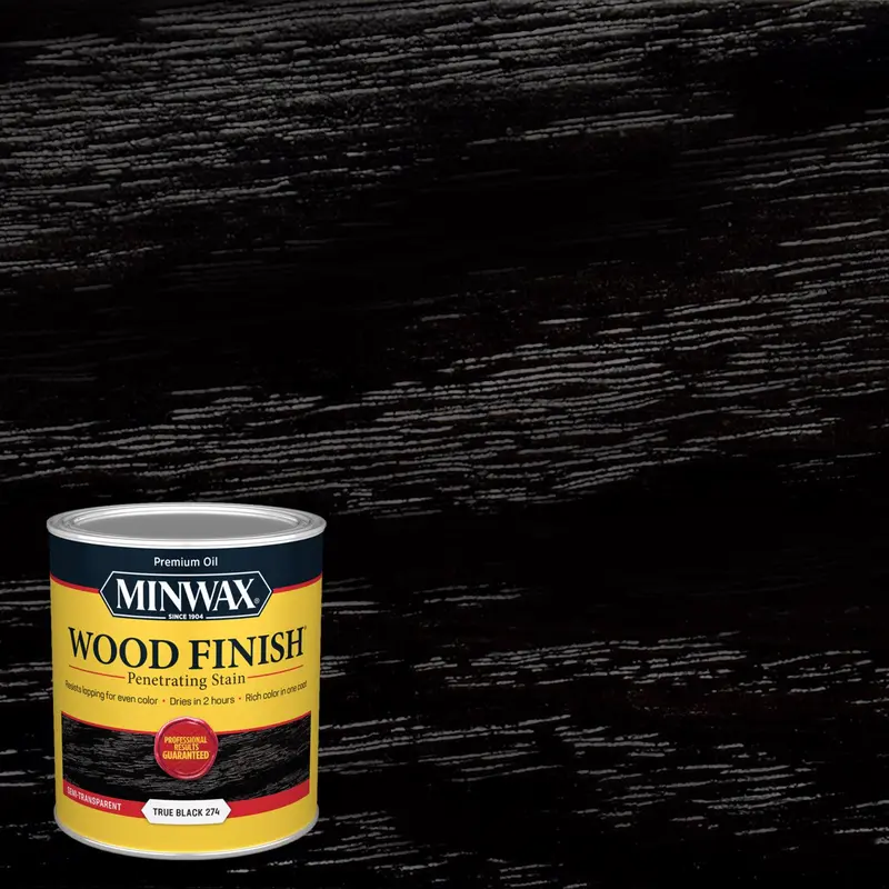 Minwax Wood Finish Semi-Transparent True Black Oil-Based Penetrating Wood Finish 1 qt - Deal of The Week