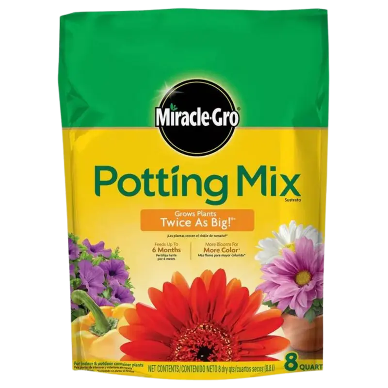 Miracle-Gro Potting Mix | 8 Qt. Bag Soil