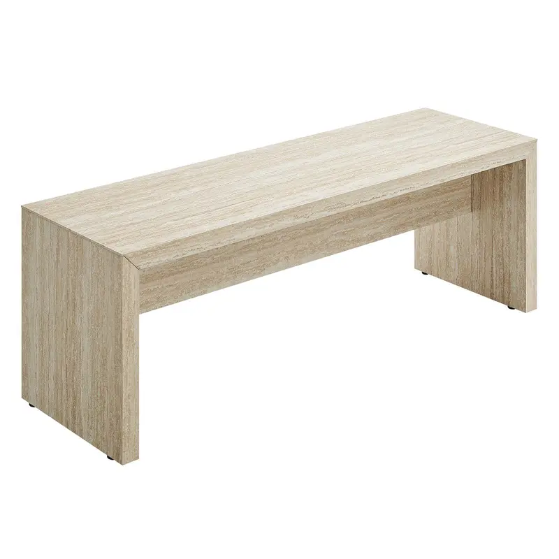 Mirella 53.5” Faux Travertine Bench By Modway - EEI-6774