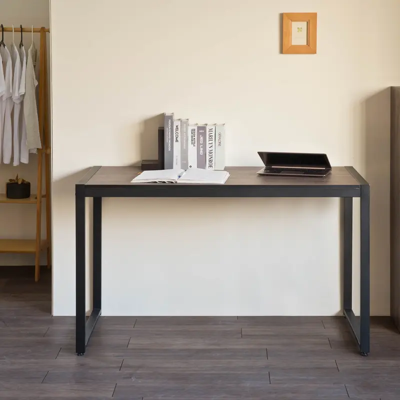 Mod Industrial Black And Walnut Finish Table Desk By Homeroots