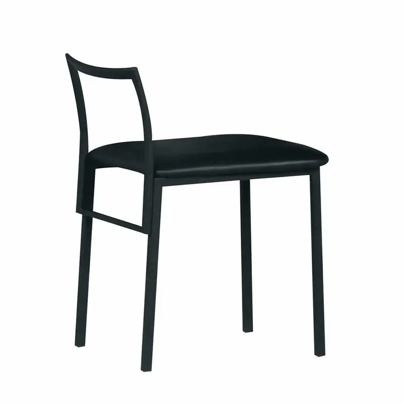 Modern Black Metal Upholstery Chair By Homeroots