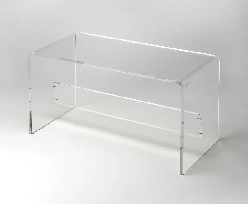 Modern Chic Acrylic Bench By Homeroots