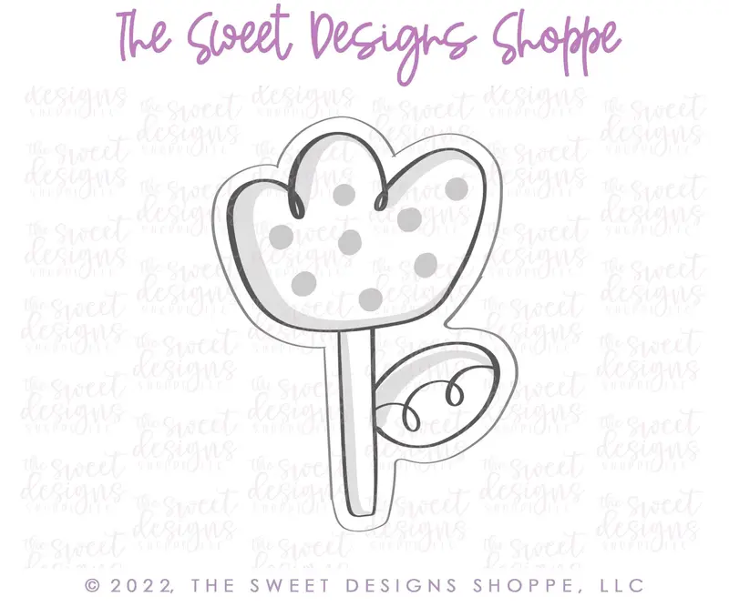 Modern Flower C - Cookie Cutter