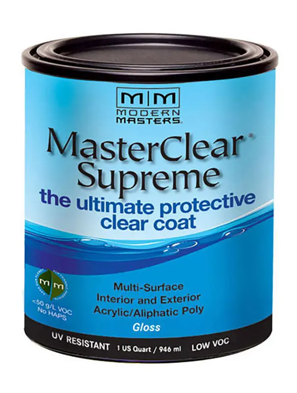 Modern Masters MasterClear Supreme Gloss Clear Water-Based Protective Coating 1 qt - Deal of The Week
