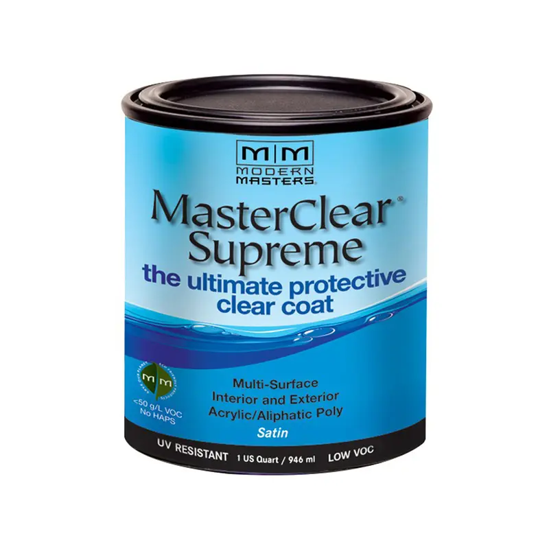 Modern Masters MasterClear Supreme Satin Clear Water-Based Protective Coating 1 qt - Deal of The Week