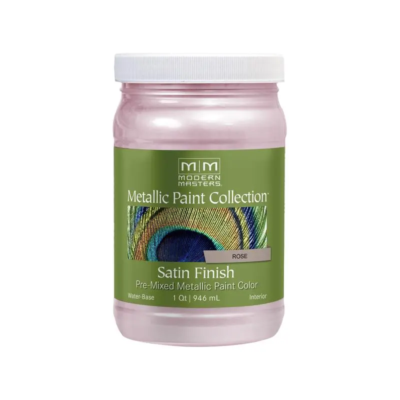 Modern Masters Shimmer Satin Rose Metallic Paint 1 qt - Deal of The Week