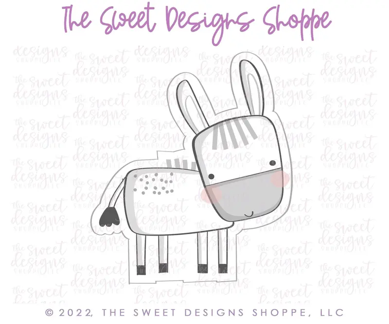Modern Nativity Donkey - Cookie Cutter