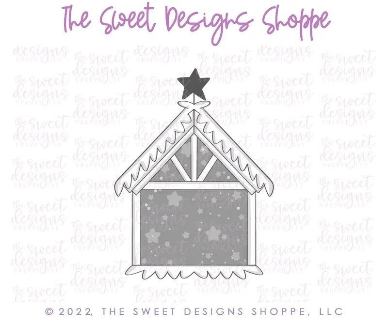 Modern Nativity Stable - Cookie Cutter