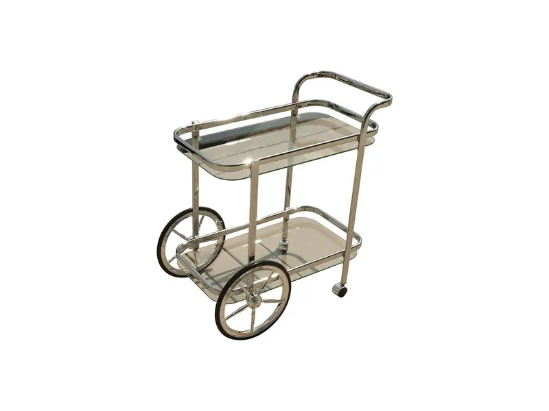 Modern Rolling Bar Cart Serving Trolley By Homeroots