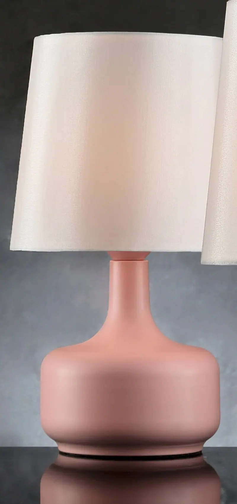 Modern Soft Pink Table Lamp with Touch Switch By Homeroots