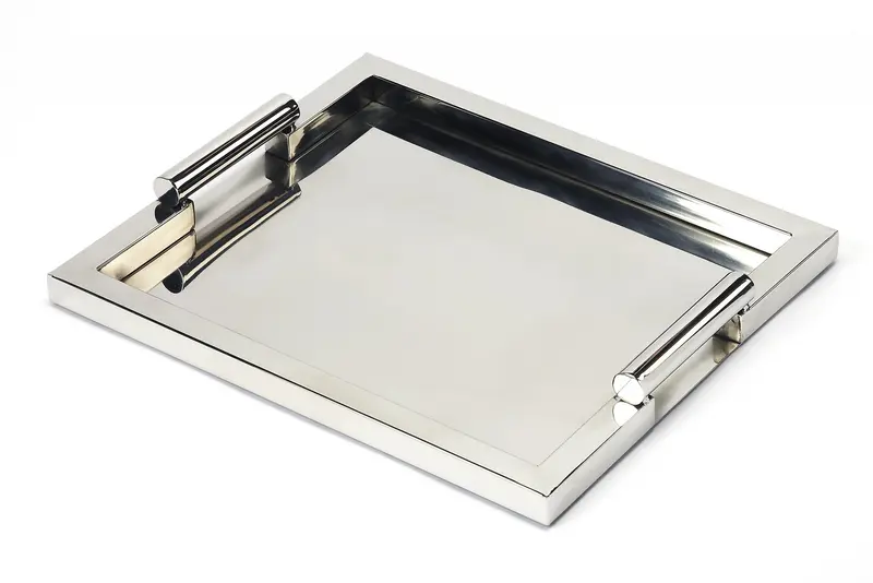 Modern Stainless Steel Serving Tray By Homeroots