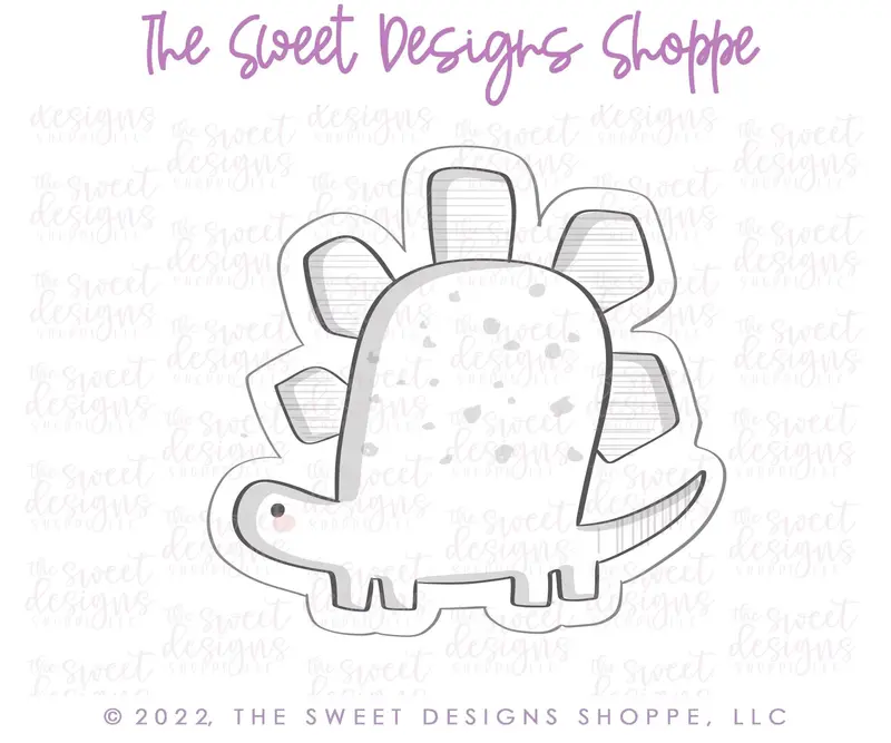 Modern Stegosaurus- Cookie Cutter