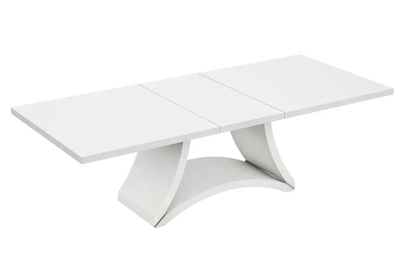 Modern White High Gloss Finish Dining Table By Homeroots