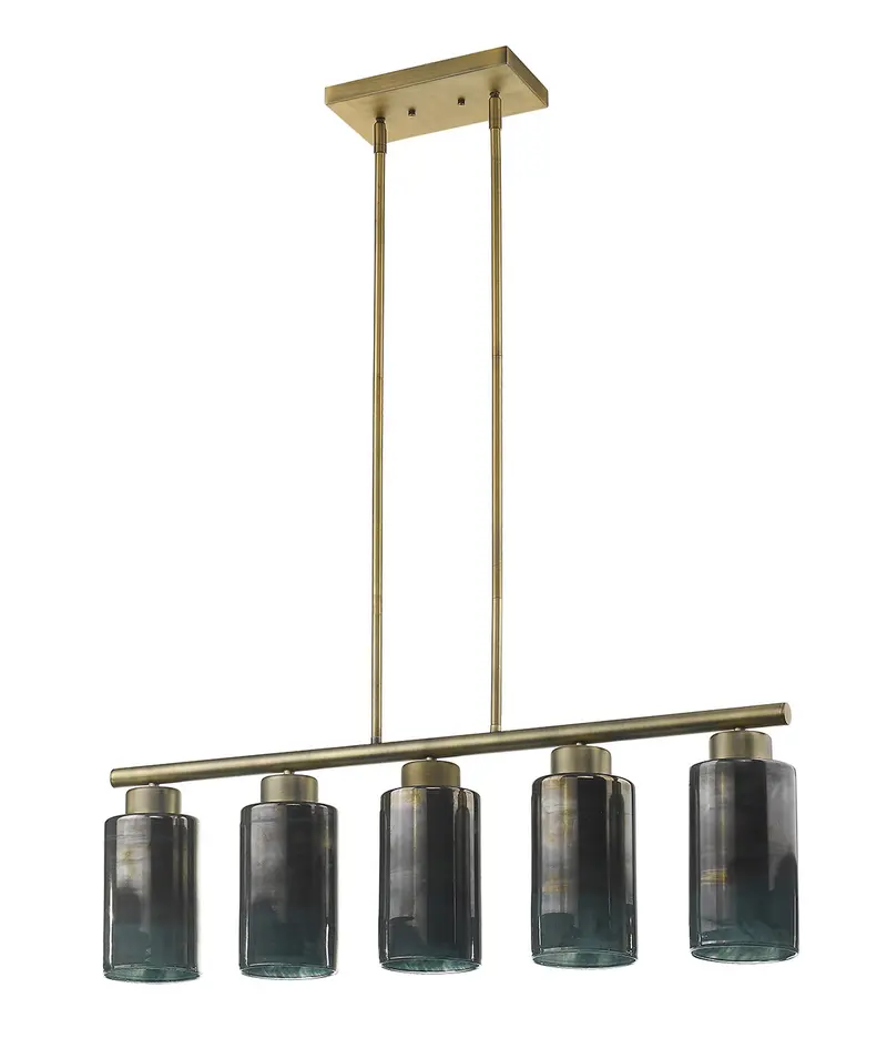 Monet 5-Light Brass Pendant By Homeroots