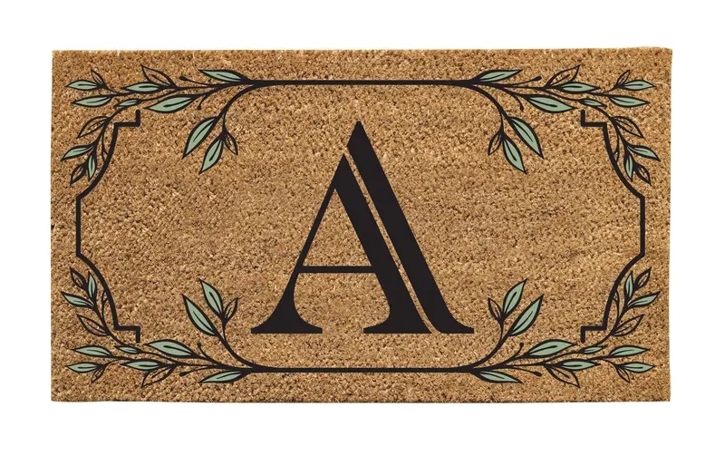 Monogram Coir Mat, Letter "A"
