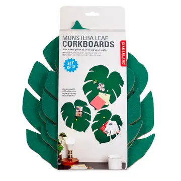 Monstera Leaf Corkboard Set of 3