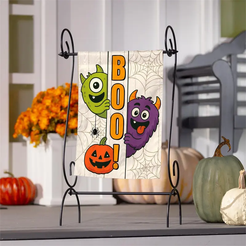 Monsters EEK! Moire Flag Garden