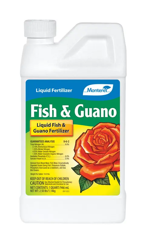 Monterey Fish and Grow 9-6-2 Plant Fertilizer 1 qt