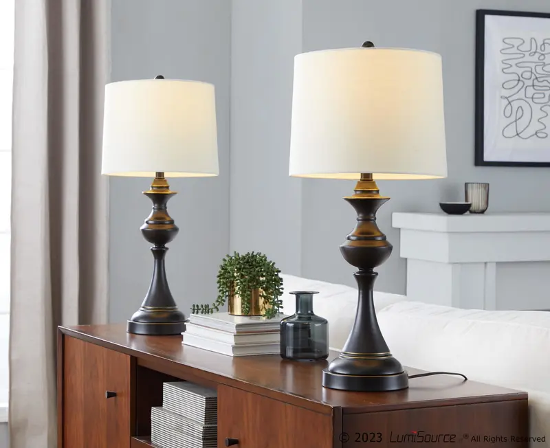 Montgomery 29" Metal Table Lamp With USB - Set of 2 By LumiSource - GTS29-MTGMRY BNIW2