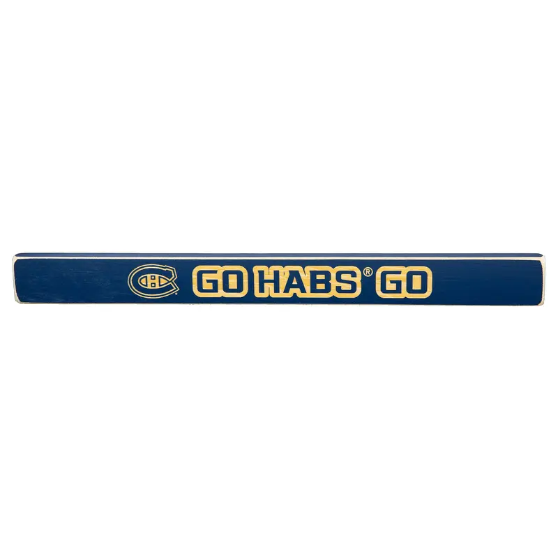 Montreal Canadiens Engraved Wood Sign, 1.5" x 18"