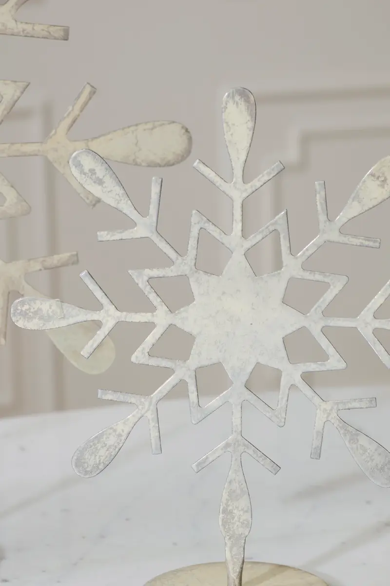 Moonlit Snowflake Stand Set of 2 By Accent Decor