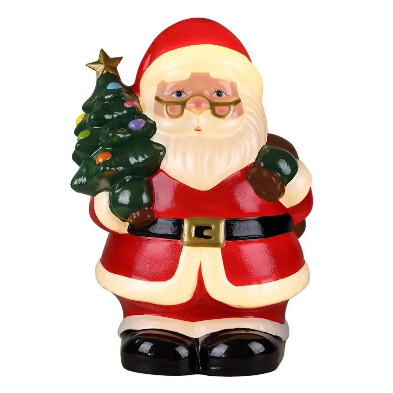 Mr. Christmas LED Warm White Santa 24 in. Blow Mold