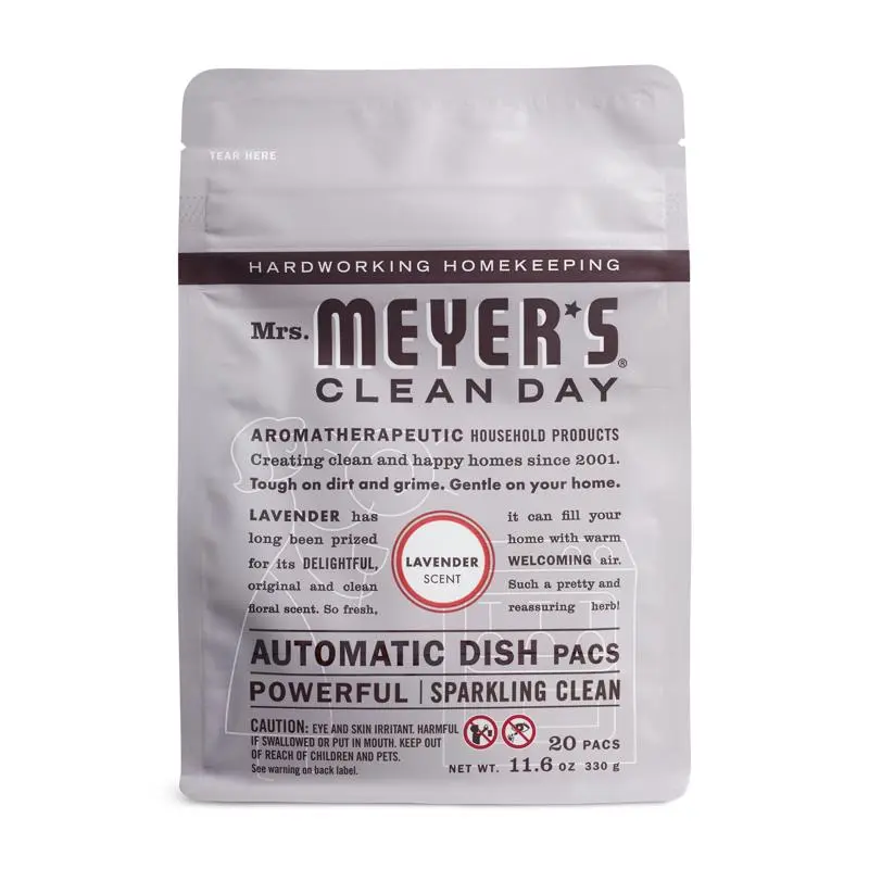 Mrs. Meyer's Clean Day Lavender Scent Powder Dishwasher Detergent 11.6 oz 20 pk (Pack of 6)