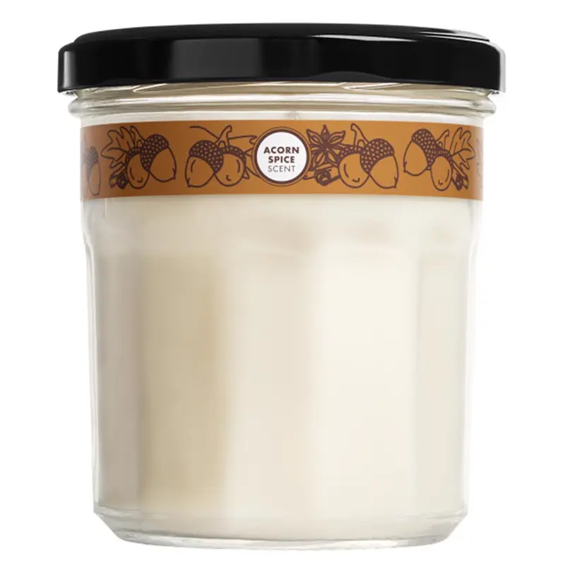 Mrs. Meyer's Clean Day White Acorn Spice Scent Candle 7.2 oz (Pack of 6)
