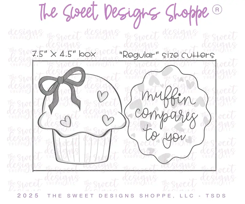Muffin compares to you Set - Set of 2 - Cookie Cutters
